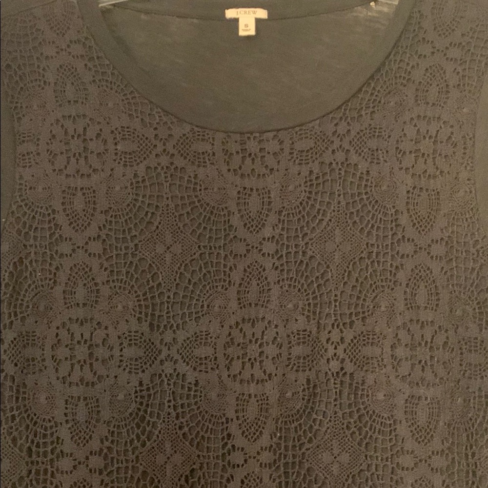 J. Crew black top with lace
